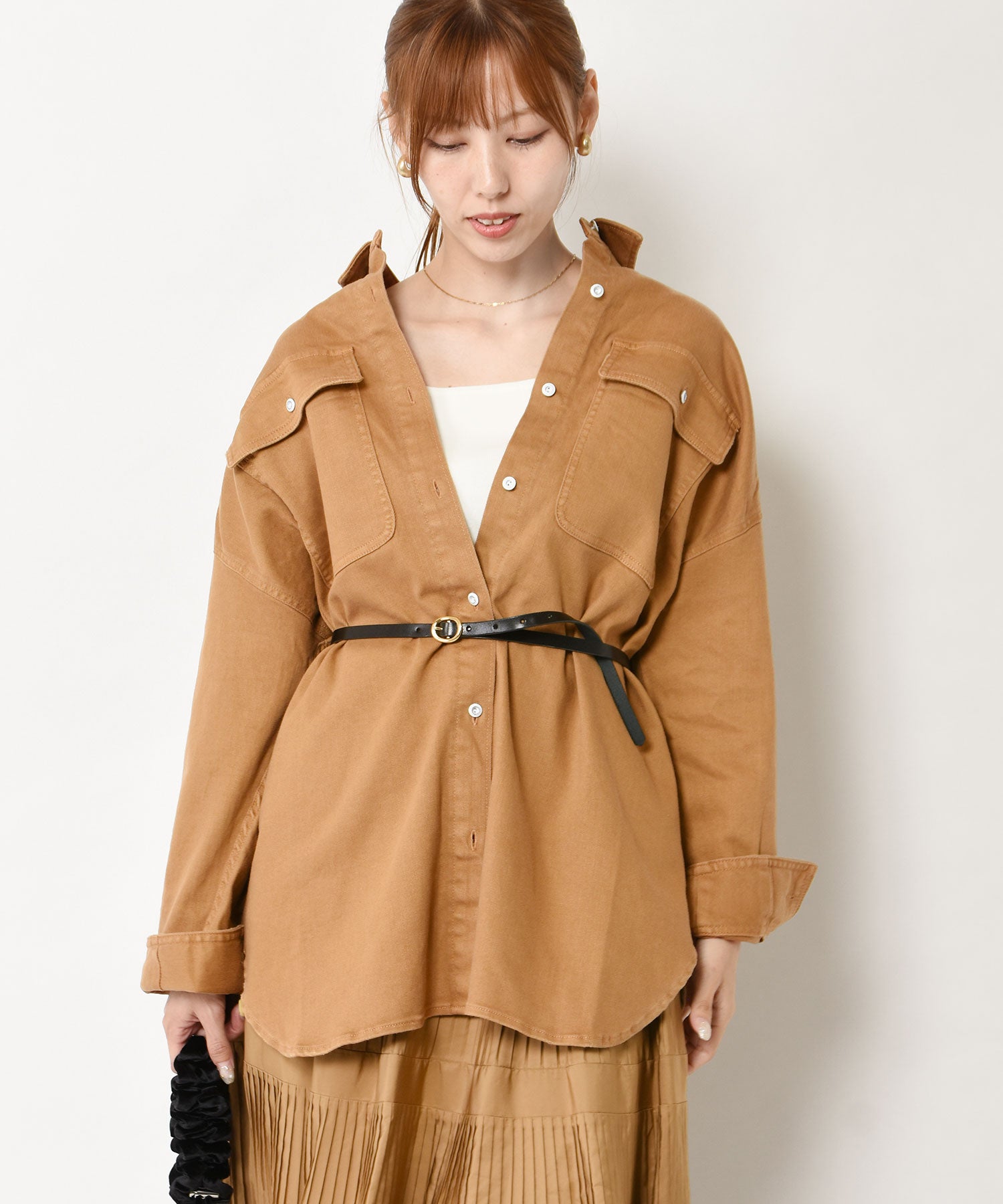 Healthy DENIM｜ヘルシーデニム｜Almond｜オーバーシャツ