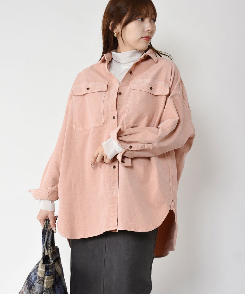 Healthy DENIM｜ヘルシーデニム｜Almond｜コーデュロイオーバーシャツ